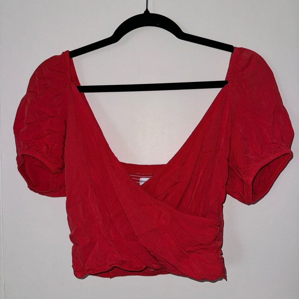 Urban Outfitters red crop top